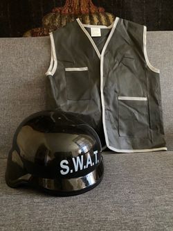 Kids Swat Halloween Vest and Helmet