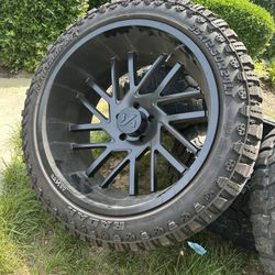 24 x 12 inch rims and tires 