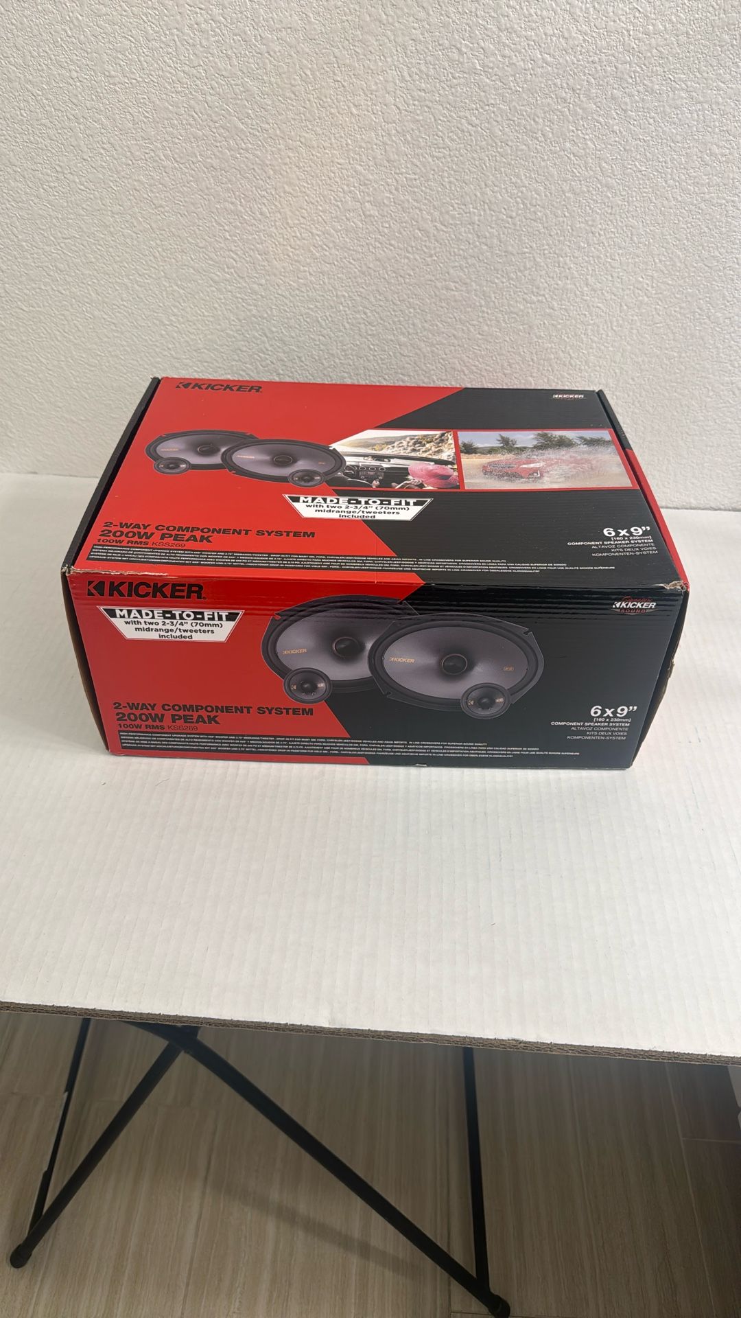 Kicker 2 Way Component System 200w Peak Speakers