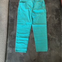Women’s Teal Stretch Jeans (14)
