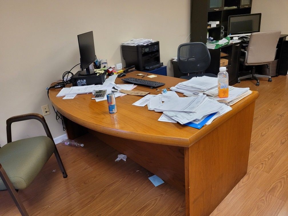 Large Wood Office Desk