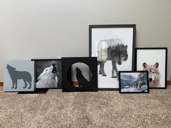 Wolf framed prints/decor