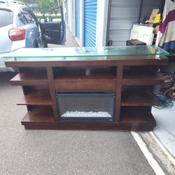 Fireplace/ Tv Stand Holds Up To 75 Inch TV 