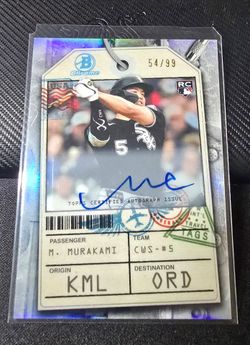 2026 Bowman Chrome Munetaka Murakami Travel Tags RC Auto /99 - White Sox