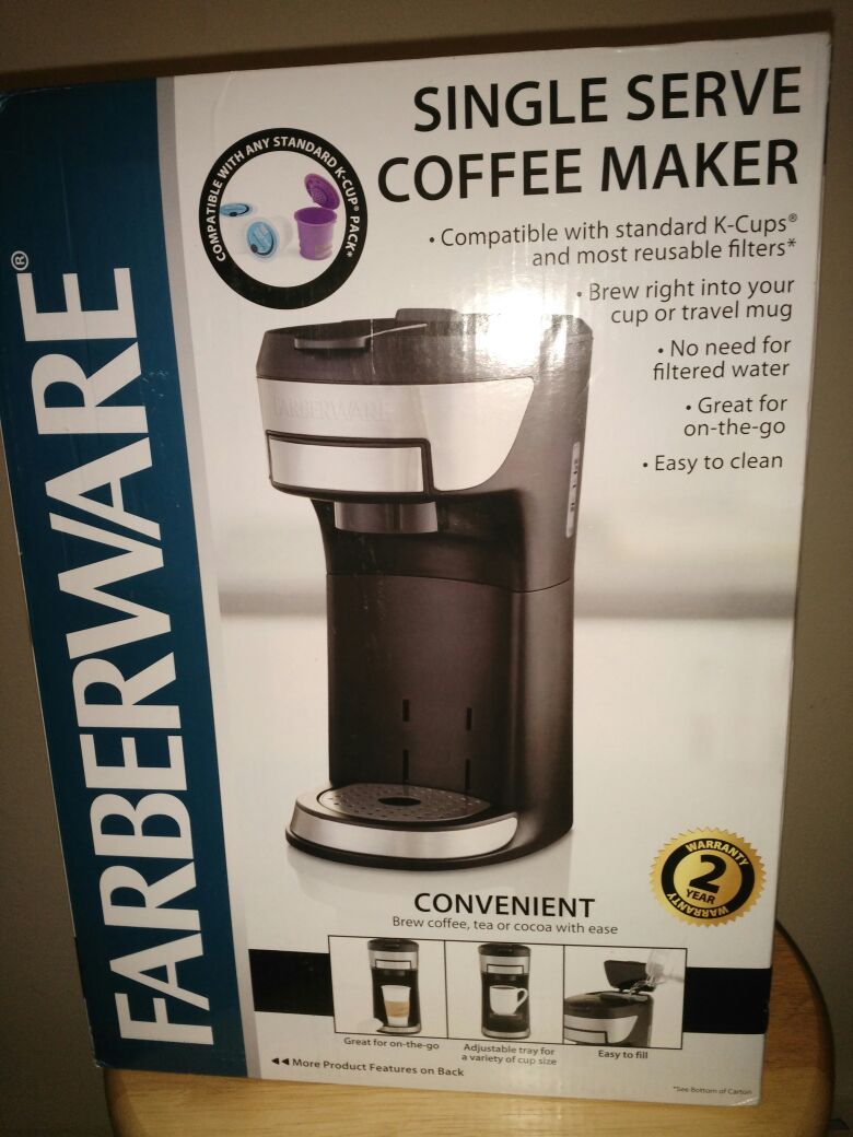 NEW - Single serve coffee maker
