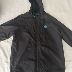 Cookies Altitude Micro Ripstop Hooded Jacket Black Large Mesh Backing 