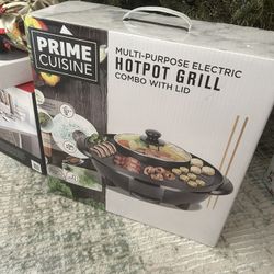 Electric Hotpot Grill Brand New In The Box