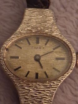 Timex Vintage Gold-Tone Dress Watchs