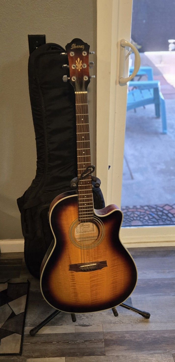 Guitar W/case Stand Etc