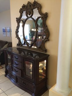 Large antique mirror