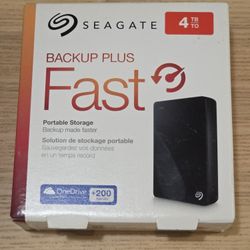 New 4TB Seagate External Portable Hard Drive HDD