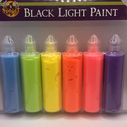 Brand New Spirit Halloween Neon UV Paint Set (6 Colors)Glows Under Black Light🎃Full Details Below🎃