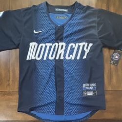 Detroit Tigers City Connect Motor City Tarik Skubal Adult Small NWT
