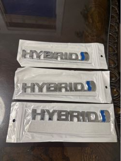 New Toyota Hybrid Badges