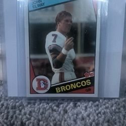 Vintage John Elway Denver Broncos Football Card