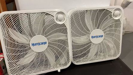 2 Hurricane 20” Box Fans – White