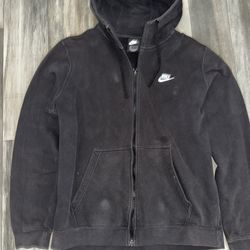 Black Nike zip up hoodie