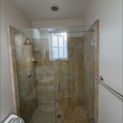 Shower glass door