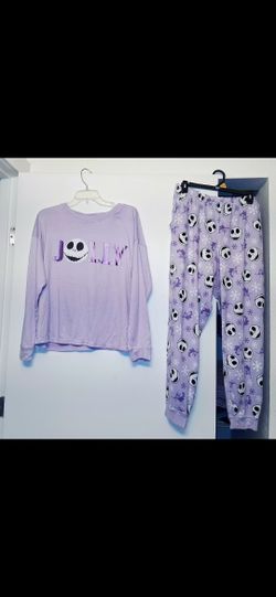 NEW "Jack Skeleton & Sally" Pj Set Women