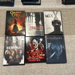 Horror Movies DVD Lots