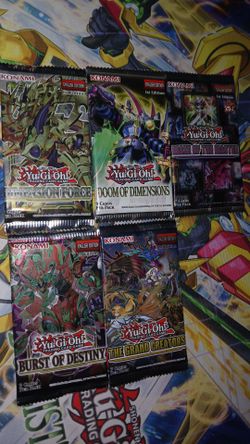 Yugioh Bundle Loose Booster Packs Lot of 5