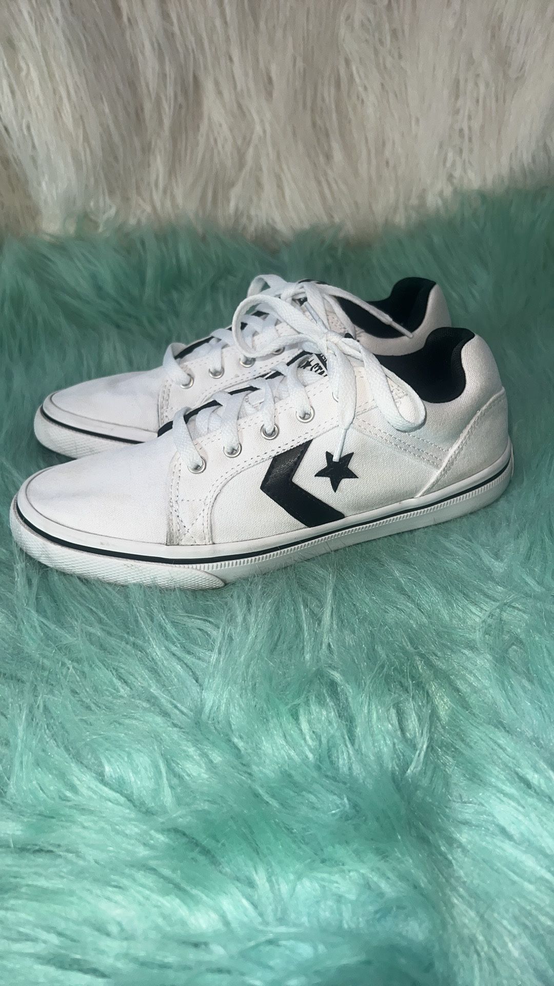 Converse CTAS OX Black And White Sneakers W8, M6.5