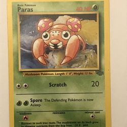 PARAS - Jungle Set - 59/64 - Common - Pokemon Card - Unlimited Edition 