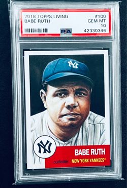 2018 Topps Living Babe Ruth #100 PSA 10