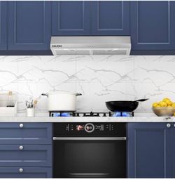 30 in. 250 CFM Convertible Under Cabinet Range Hood in Stainless Steel with LED Lights