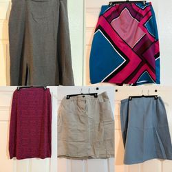 Dresses, skirt and shirts