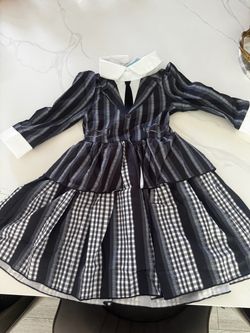 Girls Wednesday Costume 5/6 Year Old