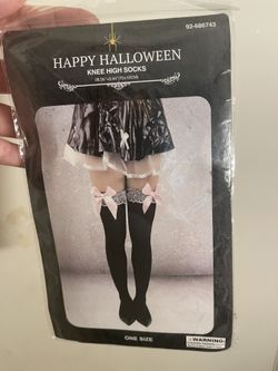 Thigh High Black Tights 