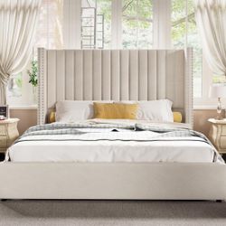 Aesthetic Queen Bed With STORAGE