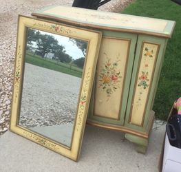 Console Table & Matching Mirror $150.