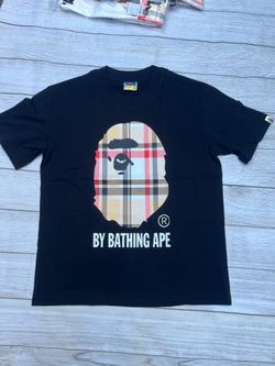 Black burberry bape shirt
