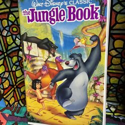 RARE 1991 The Jungle Book, Walt Disney Classic, Black Diamond VHS cassette tape, 1122