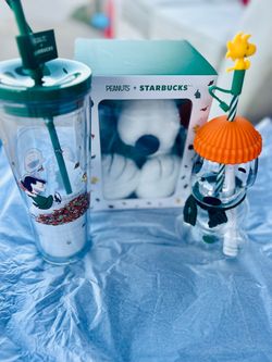 Snoopy Peanuts x Starbucks Drinkware Set for all 3 items