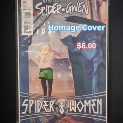 SpiderGwen 🕷 Issue 8 Homage Cover