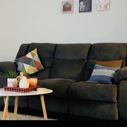 Three Seater Manual Recliner Sofa