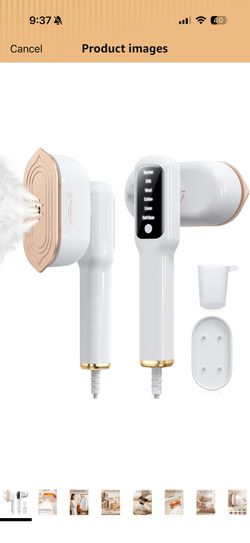 Brand New Travel Steamer for Clothes,2-in-1Handheld Garment Steamer&Iron,1200W Portable Steam, 15s Fast Heat-Up, LED Display,5 Adjustable Steam Modes,