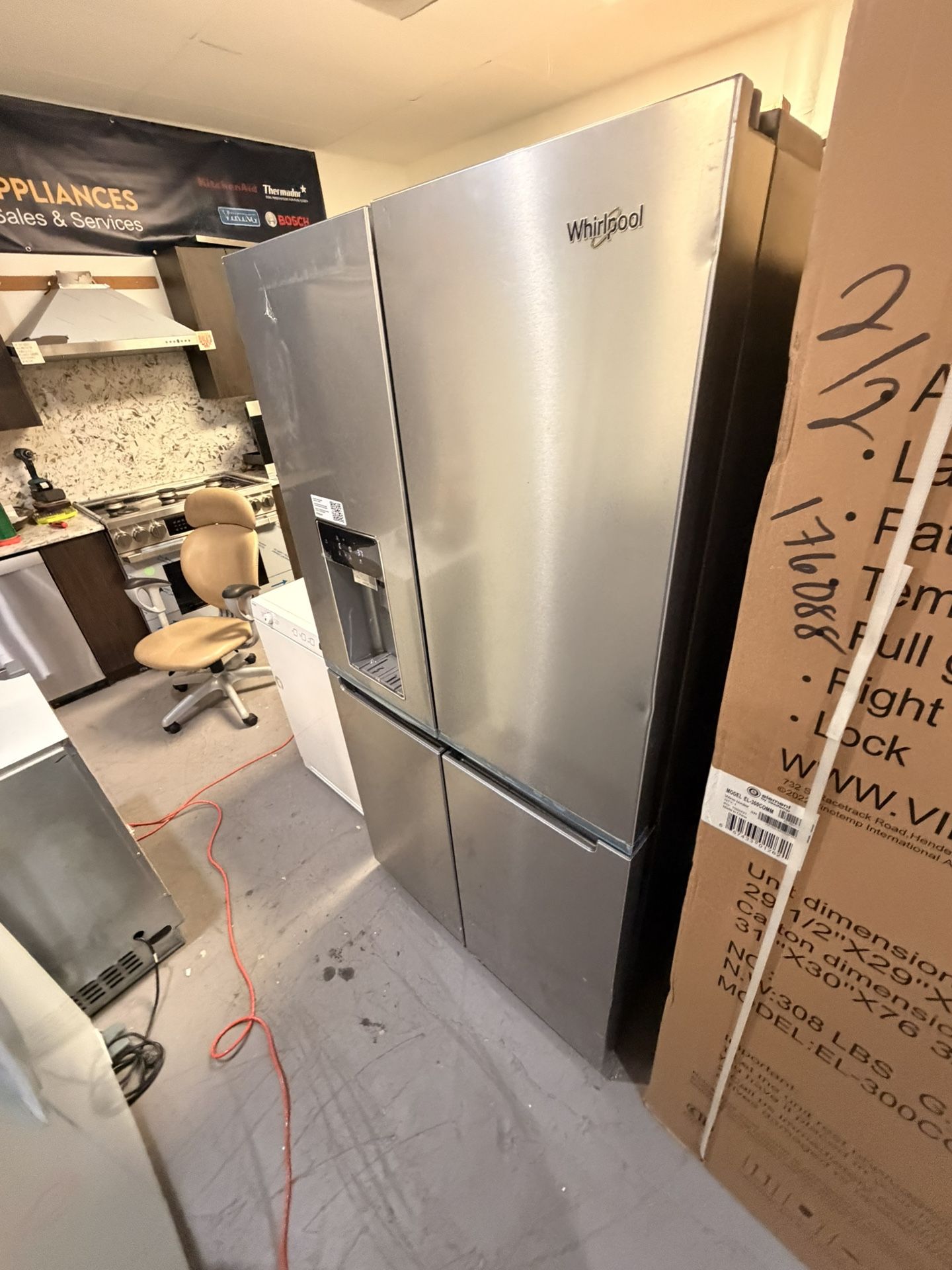 Whirlpool Refrigerator 36”Inch French Door 4 Doors Scratch And Dent