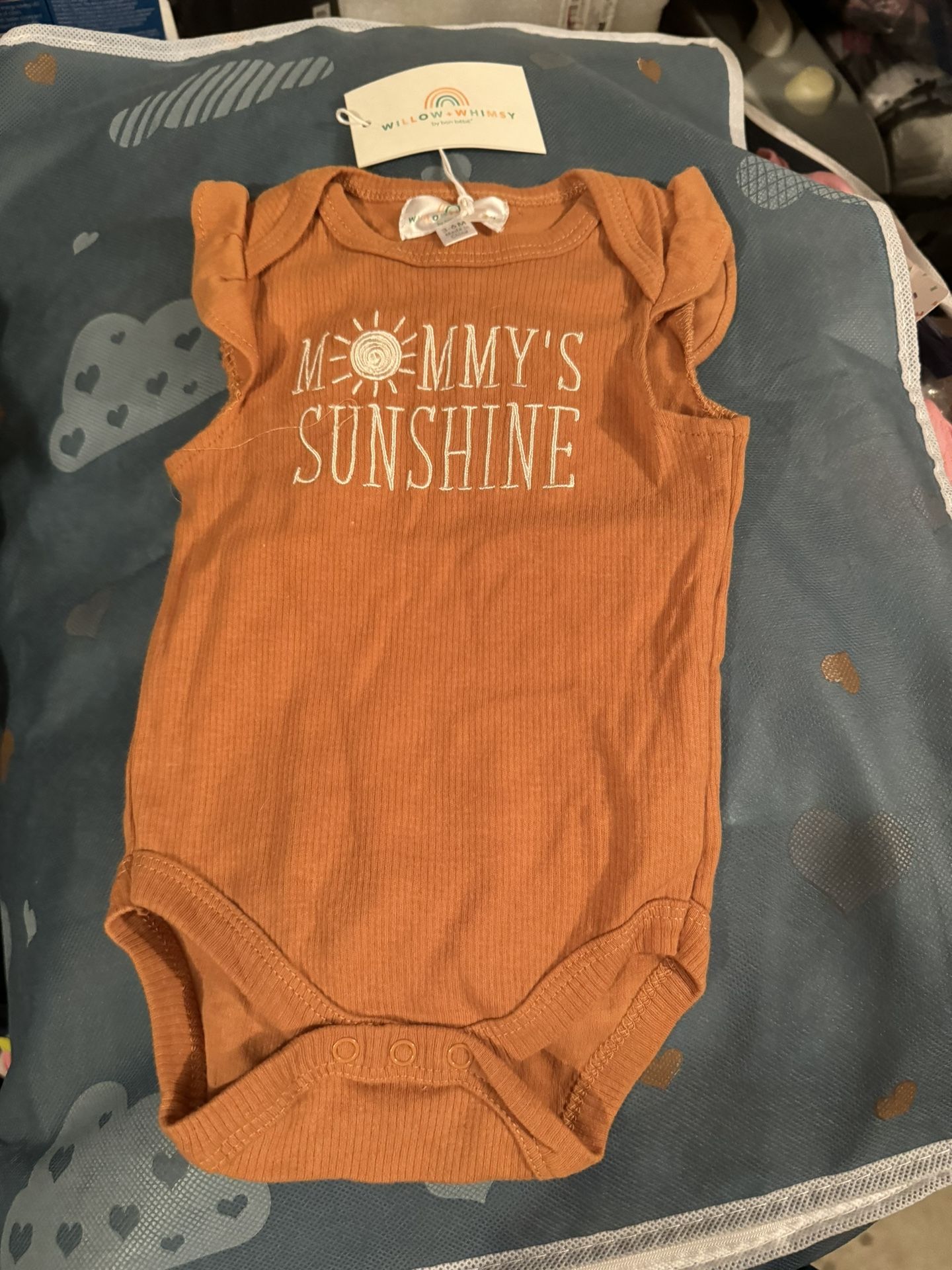 Nwt Baby Girl 3-6 Months Mommy’s Sunshine Willow & Whimsy Onesie Bodysuit
