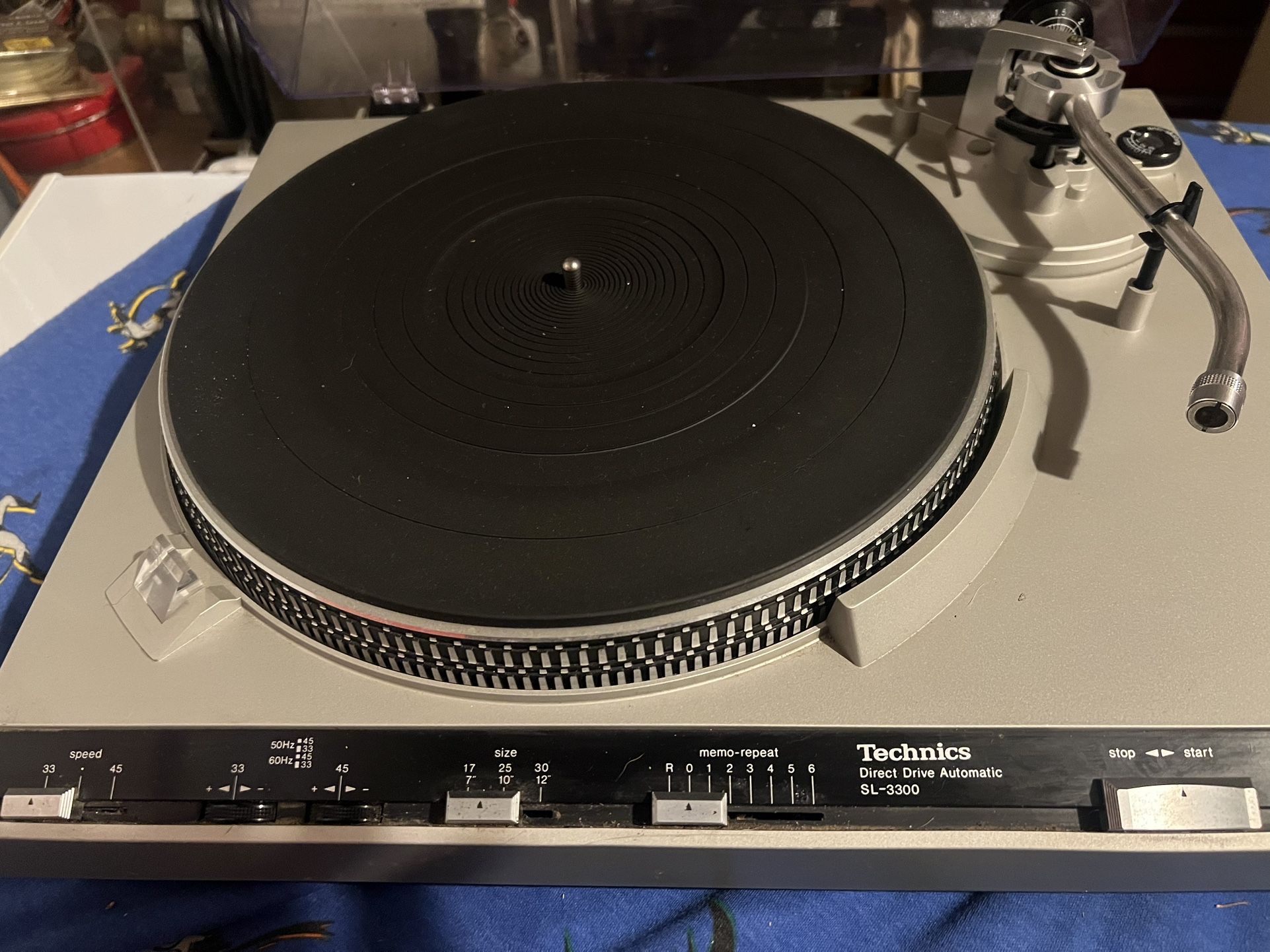 Technics SL-3300 Vintage Direct Drive Turntable Record Player Working