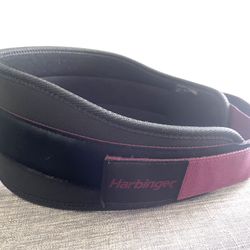 Women's Harbinger  5" Foam Core Weight Lifting Belt - Black/Merlot Size Small