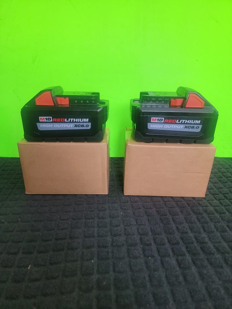 MILWAUKEE M18 18-VOLT LITHIUM-ION HIGH OUTPUT XC 8.0 AH BATTERY