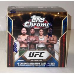 2024 Topps Chrome UFC Mega Box 1 Auto 1 Autograph Per Box MMA Cards Brand New Factory Sealed 