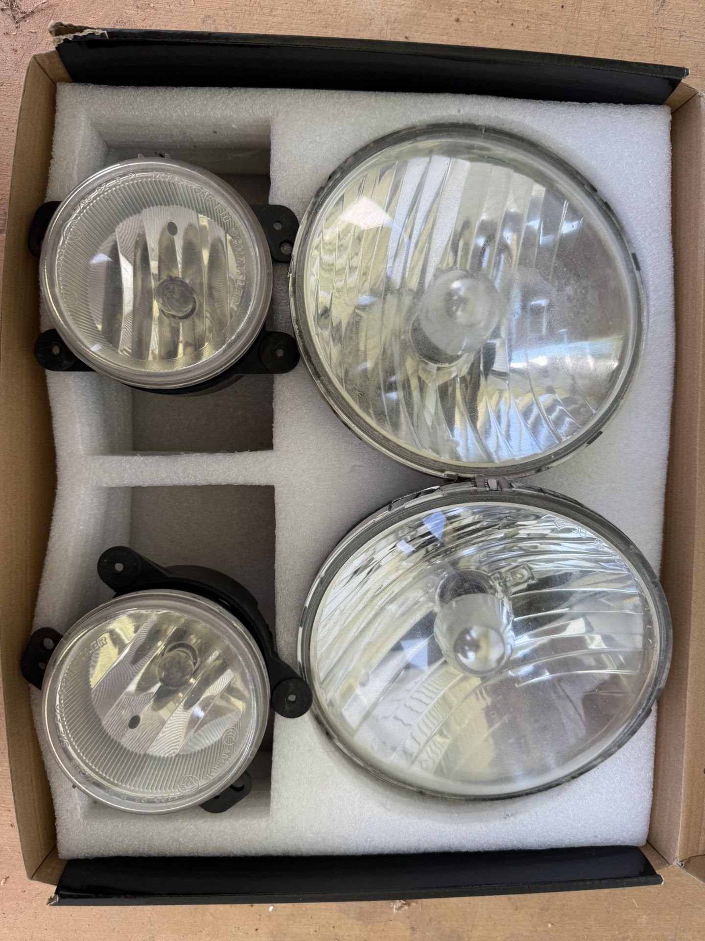 Jeep Wrangler head, and fog lights