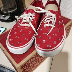 Vtg Ltd Edition Vans Anaheim Angels Tennis Shoes