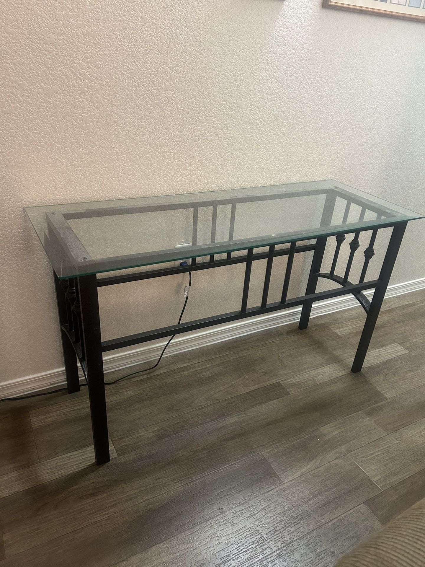 Metal And Glass Table