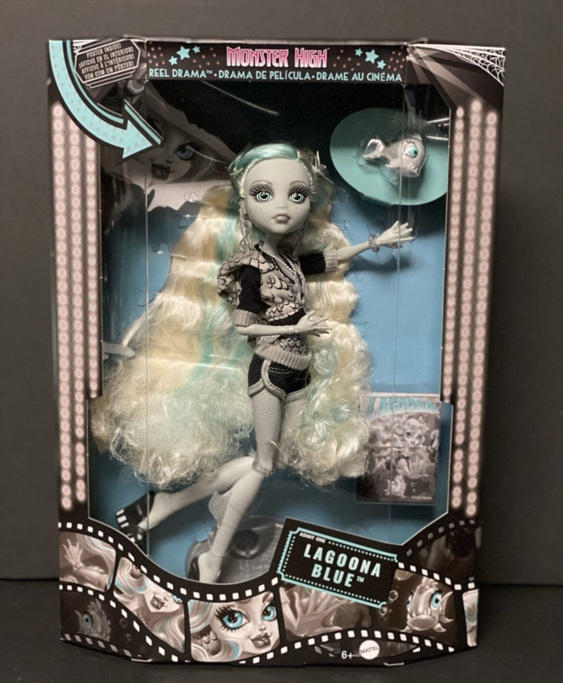 Monster High Reel Drama Lagoona Blue Collector Doll New 